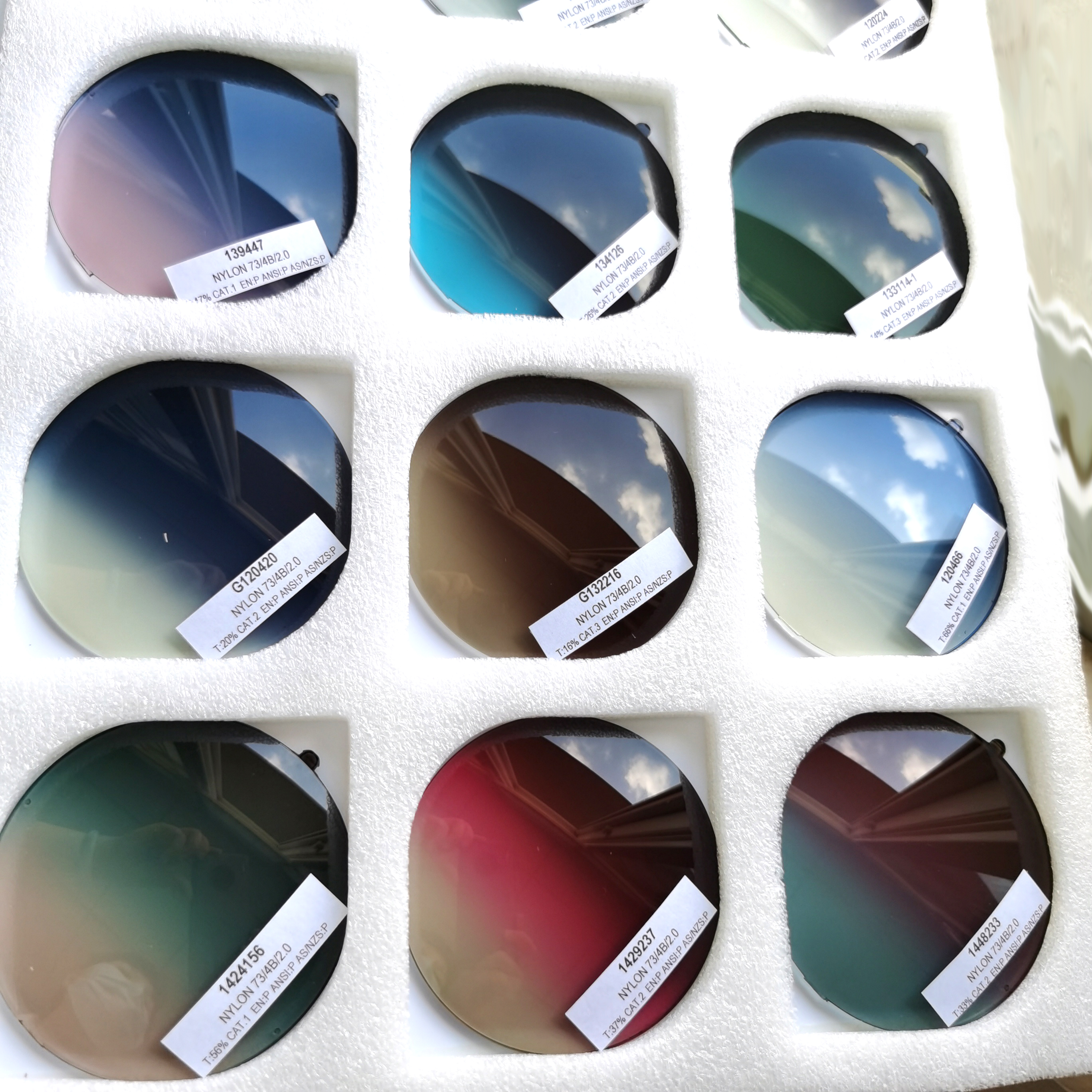 尼龙染色镜片Nylon Tinted Lens